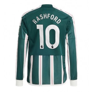 Lacne Muži Futbalové dres Manchester United Marcus Rashford #10 2023-24 Dlhy Rukáv - Preč